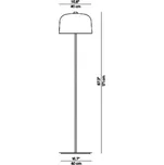Luceplan Zile stojací lampa, černá matná matná černá 1 x LED - Doprava zdarma