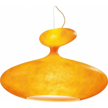 kdln závěsné světlo E.T.A. Sat, oranžové, 80 x 60 cm - Rozeta – průměr 15 cm, výška 2 cm Žlutá / oranžová 1 x 60 W E14 + 1 x 120 W E27 - Doprava zdarma