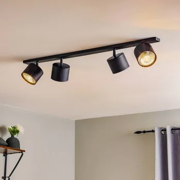 ALDEX Stropní bodové světlo Bot, černé, čtyřramenné - Ø bodovka 11,5 cm černá 4 x 35 W - Doprava zdarma