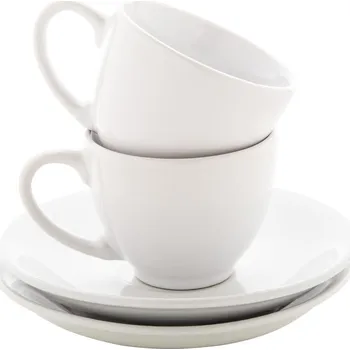 Mocca sada šálků na espresso bílá