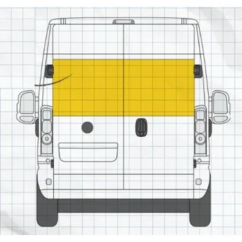 Stínítko do auta Konig Sluneční clony Fiat Ducato 2014+ ( Peugeot Boxer, Citroen Jumper ) Varianta: Zadní sklo pravá