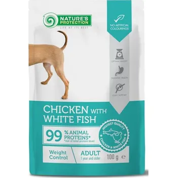 Krmivo pro psa Nature's Protection Dog kaps. Weight Control Chicken and White Fish 100g