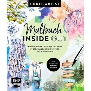 Encyklopedie Malbuch Inside Out: Watercolor Europareise
