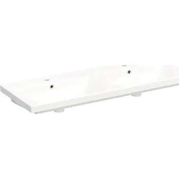 Umyvadlo Umyvadlo na skříňku Dvojumyvadlo Jungborn TRENTA keramika bílá 120 x 45 x 16,5 cm TRE UM ELITE 120D