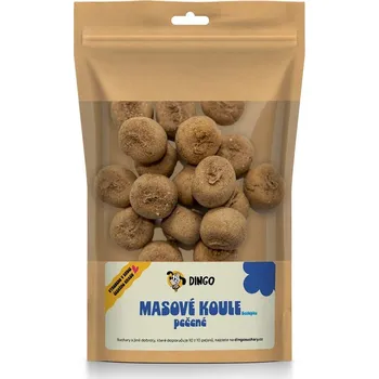 Pamlsek pro psa DINGO pečené masové koule hovězí, 90g