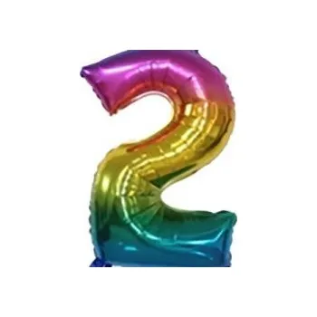 Balónek Číslice duhová balónek č.2