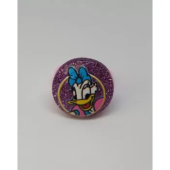 Prsten Prstýnek - MICKEY MOUSE - DAISY - fialový (Značka: ZHEJIANG)