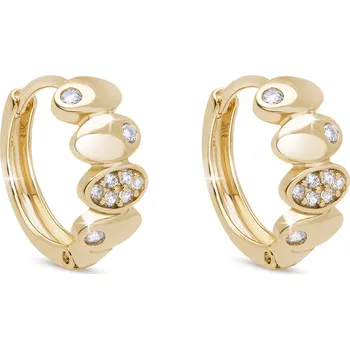 Náušnice Ellami SOFIA 3203 Pozlacené náušnice 14k kroužky s oválky Ellami