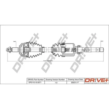 Poloosa kola Hnací hřídel - poloosa Dr!ve+ DP2110.10.0271