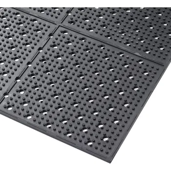 Rohožka FMT Černá gumová protiskluzová oboustranná rohož Multi Mat II - 60 x 975 x 0,95 cm