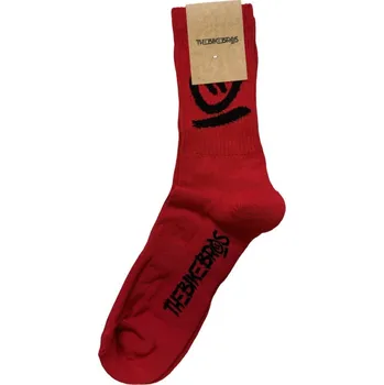 Pánské ponožky Ponožky Thebikebros BIG HEAD Soft Socks červeno černá 36-40