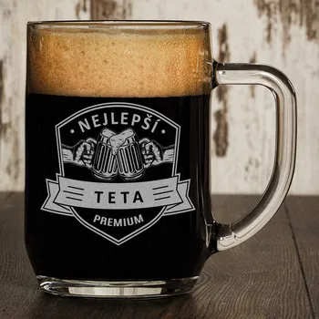 Sklenice Půllitr pro nejlepší tetu