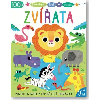 interaktivní kniha Svojtka Samolepky krok za krokem Zvířata