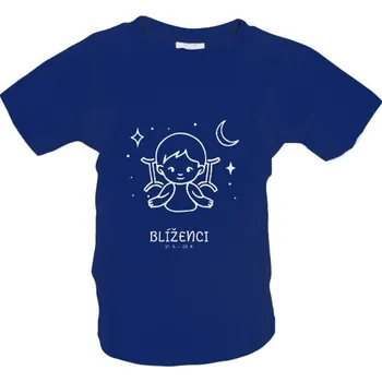 Chlapecké tričko Tričko s potiskem Blíženci (21. května – 20. června) Dětská ilustrace dětské