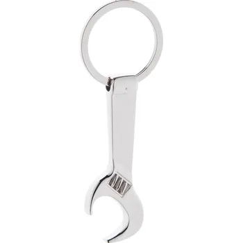 Spanner přívěšek na klíče s otvírákem na láhve stříbrná
