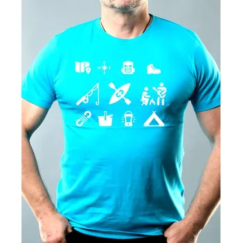 Pánská móda Vodácké ikony, bílý tisk - Pánské tričko Basic - Nejoblíbenější - XL