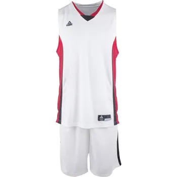 PEAK Pánský basketbalový jednostranný set 2XL BÍLÁ|ČERVENÁ