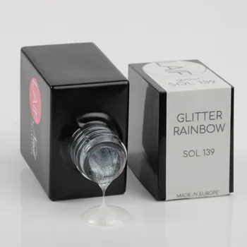 Umělé nehty Laif Gel lak třpytivý SOL - 139 Glitter Rainbow 10 ml