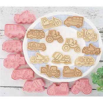 Vykrajovátko 3D vykrajovátka na sušenky - DOPRAVNÍ PROSTŘEDKY 2 - 8 ks (Značka: TAKARA TOMY)