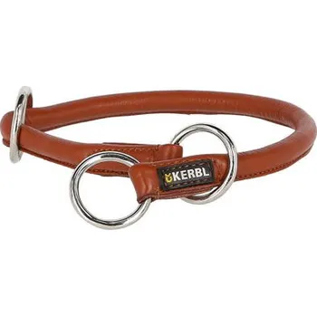 Obojek pro psa Kulatý stahovací obojek pro psy kožený, hnědý varianta 8 mm / 50 cm
