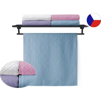 Bytový textil Luxusní osuška 70x140 ELLEN PEONIA 550g šedá