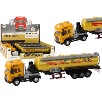 autíčko Mamido Cisternový kamion s palivem TIR 1:24 se světly a zvuky žlutý přívěs