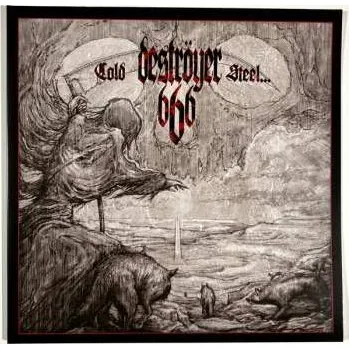 Zahraniční hudba LP Deströyer 666: Cold Steel...For An Iron Age CLR | LTD 2023 Coloured Silver & Dark Green Marbled Vinyl Limited Edition