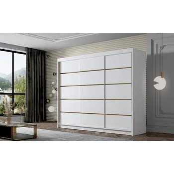 Šatní skříň Šatní skříň AMBER VII 250 cm - bílá