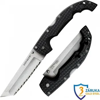 Bojový nůž Nůž Cold Steel Extra Large Voyager Tanto Serrated (AUS10A)