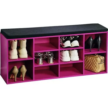 Kesper Botník s lavicí růžový 103,5 × 48 × 29,5 cm