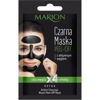 Masážní přístroj Marion Detox Active Charcoal Black slupovací maska 6g