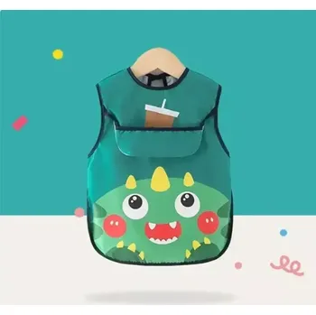 Bryndák Bryndáček bez rukávů s kapsičkou - DINOSAURUS - tmavě zelený (Značka: COZOK)