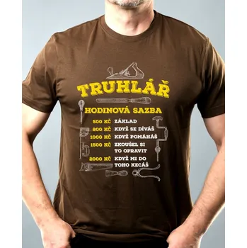 Hodinová sazba TRUHLÁŘ - Pánské tričko Basic - Nejoblíbenější - L
