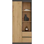 Regál RS-80 - antracit/dub artisan