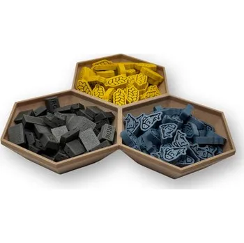 Příslušenství k deskovým hrám Junta Univerzální miska - trojdílná rozdělená Barva: Zelená