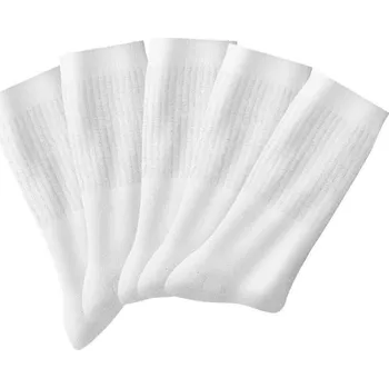 Pánské ponožky Blancheporte Sada 10 párů jednobarevných sportovních ponožek bílá 43-46