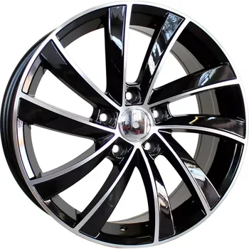 Alu kolo Alu kola Racing Line SK523, 18x7.5 5x112 ET51, černá + leštění vhodné pro Škoda Octavia II, Škoda Octavia III