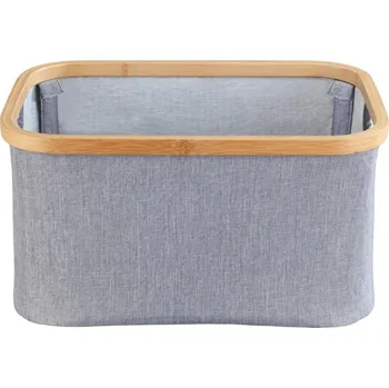 Úložný box Wenko Košík WENKO BAHARI bambus/šedá 38x26x20 cm