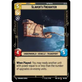 Sběratelská karetní hra Slavers Freighter 189/262 - Shadows of the Galaxy Typ karty: Standard