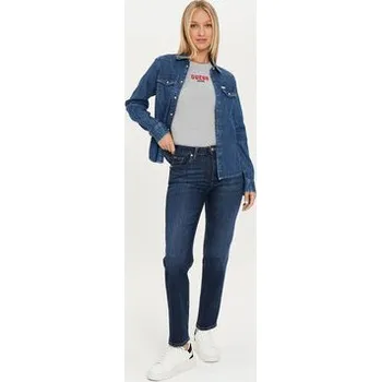Guess Jeans džínová košile W4YH35 D5EI3 Tmavomodrá Classic Fit M