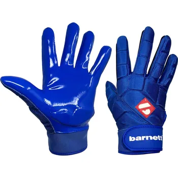Rukavice BARNETT FKG-03 Modré linebacker rukavice pro americký fotbal Pro, LB, RB, TE M MODRÁ