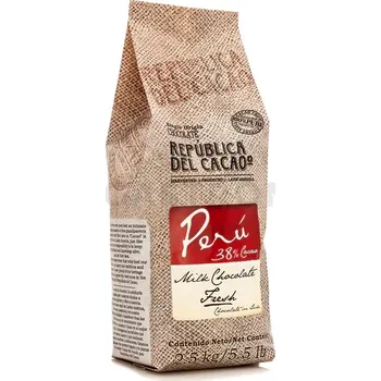 Výroba svíčky Mléčná čokoláda 38% Peru 2,5 kg | REPUBLICA DEL CACAO, 30680-25