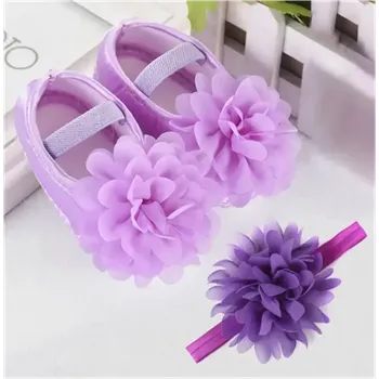 Čelenka Set balerínky+čelenka - FIALOVÉ (6-12m) (Značka: FAITOLAGI)