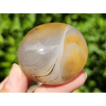 Přírodní kámen Achát sardonyx tromlovaný 70g Čína