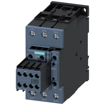 modulární přístroj a rozvaděč stykač, AC-3e, 40A/18,5kW/400V, 3pólový, AC/DC 175-280V, 2 NO + 2 NC, šroubov...