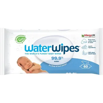 Hygienický ubrousek WATERWIPES Vlhčené ubrousky bez obsahu plastů 60 ks