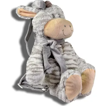 plyšák Antonio Dětský plyšový batůžek kravička/bílá 46x25 cm