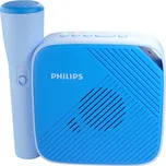 Philips Bezdrátový přenosný reproduktor PHILIPS TAS4405N/00 modrá 105x105x38 mm