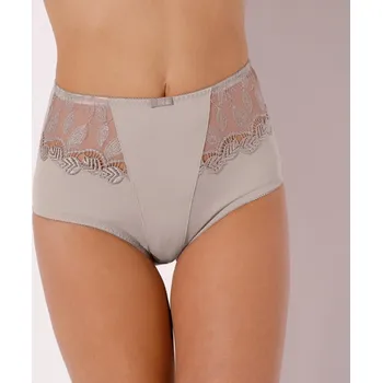 Kalhotky Blancheporte Sada 2 stahujících kalhotek Rima zn. Confidence Lingerie® z mikrovlákna a krajky hnědošedá 54/56