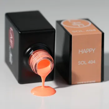 Umělé nehty Laif Gel lak oranžový SOL - 404 Happy 10ml